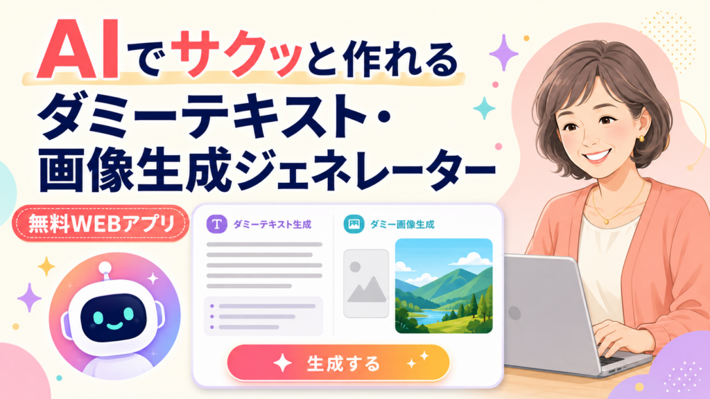 ダミーテキスト・画像生成ジェネレーター